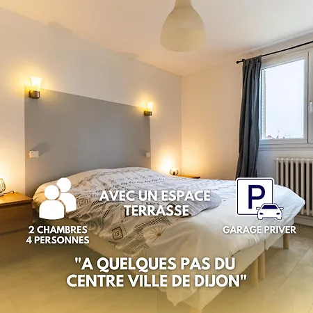 Appartement Parking Dijon Auditorium Proche Centre Exterior foto
